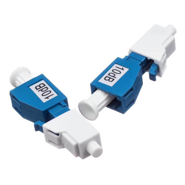 LC/UPC SM Plug-in Fixed Fiber Optic Attenuator, Male/Female