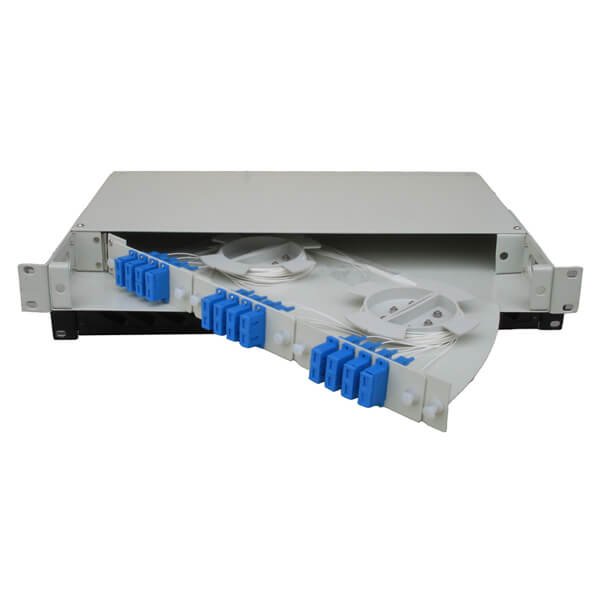 Swing Out Rack mount Fiber Patch Panel for 1U 24 Ports