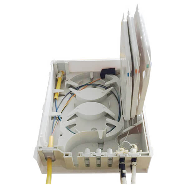 Fiber optic floor terminal box for riser cable of 36 splicing